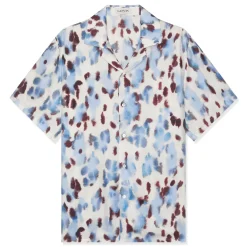 Lanvin Abstract Print Bowling Shirt