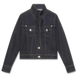 Lanvin Lavallière Collar Denim Jacket