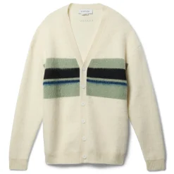 Lanvin Striped V Neck Cardigan