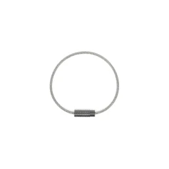 Le Gramme 7g black Brushed Ceramic Pyramid Guilloche Cable Bracelet
