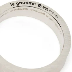 Le Gramme 7g brushed sterling silver ribbon ring