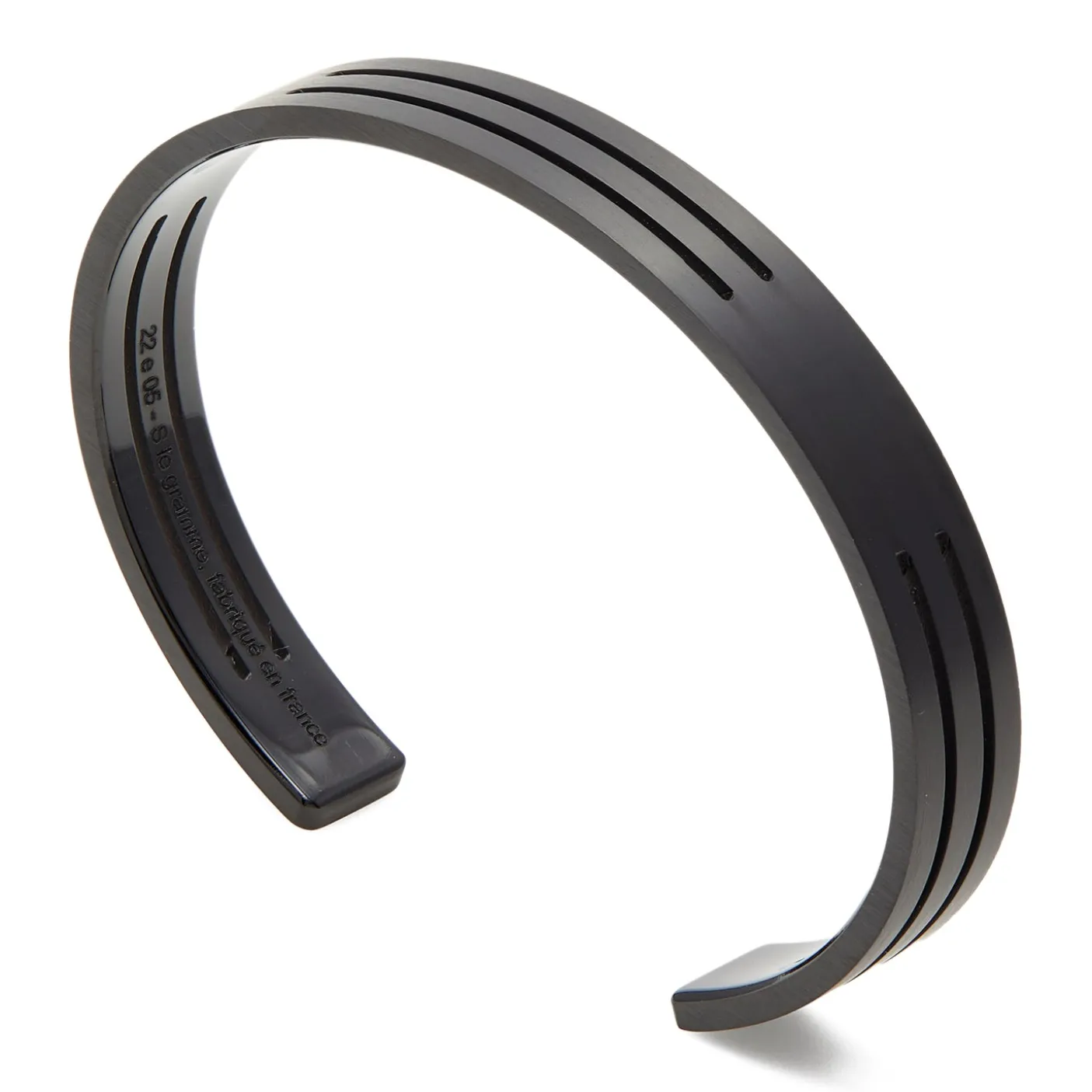 Le Gramme 8g Punched and Brushed Ribbon Bracelet
