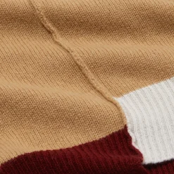 MARNI Brown Color-Block Cashmere Sweater