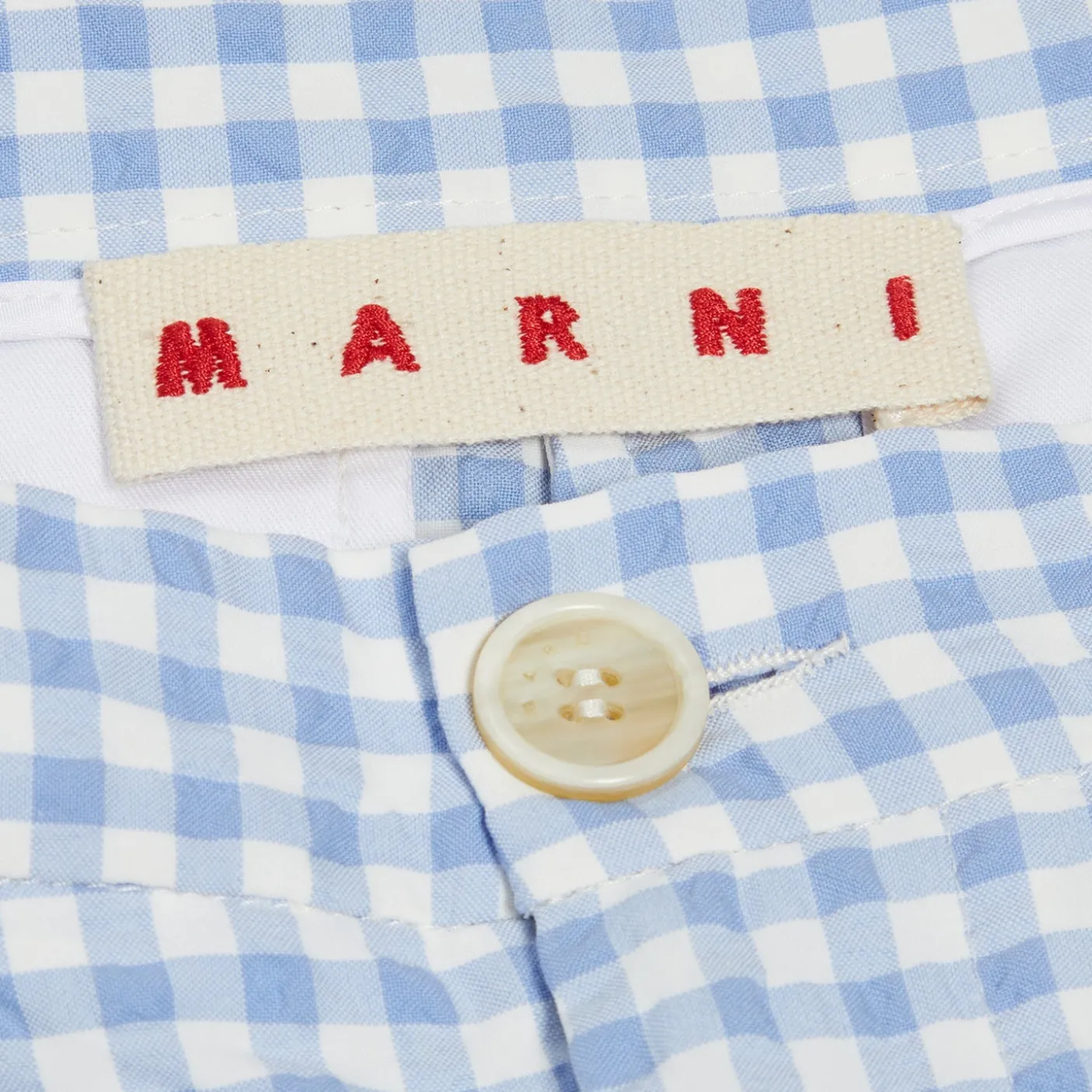 MARNI Checked Seersucker Shorts