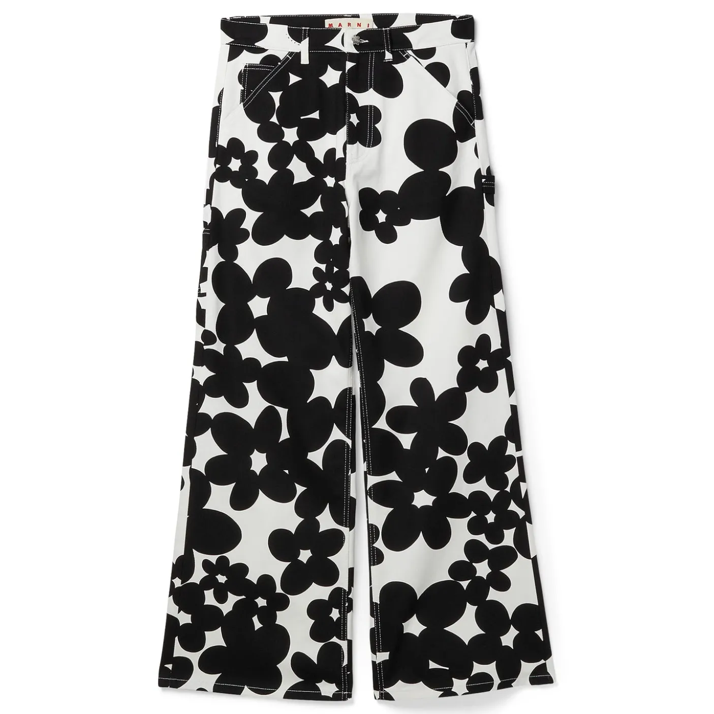 MARNI Cotton Dillies Print Cargo Pants