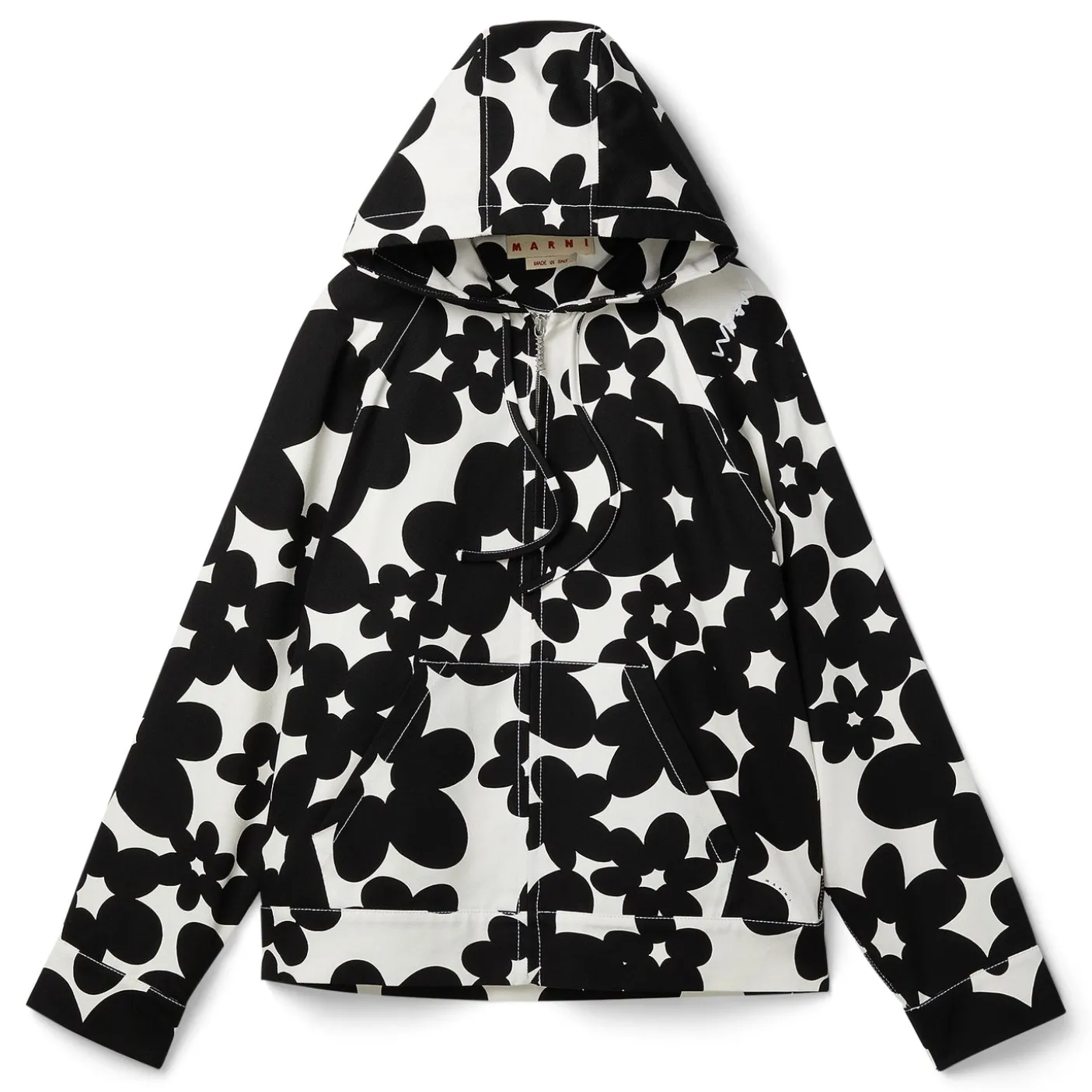 MARNI Cotton Dillies Print Hoodie