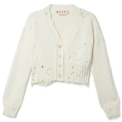 MARNI Dishevelled Cropped Cardigan