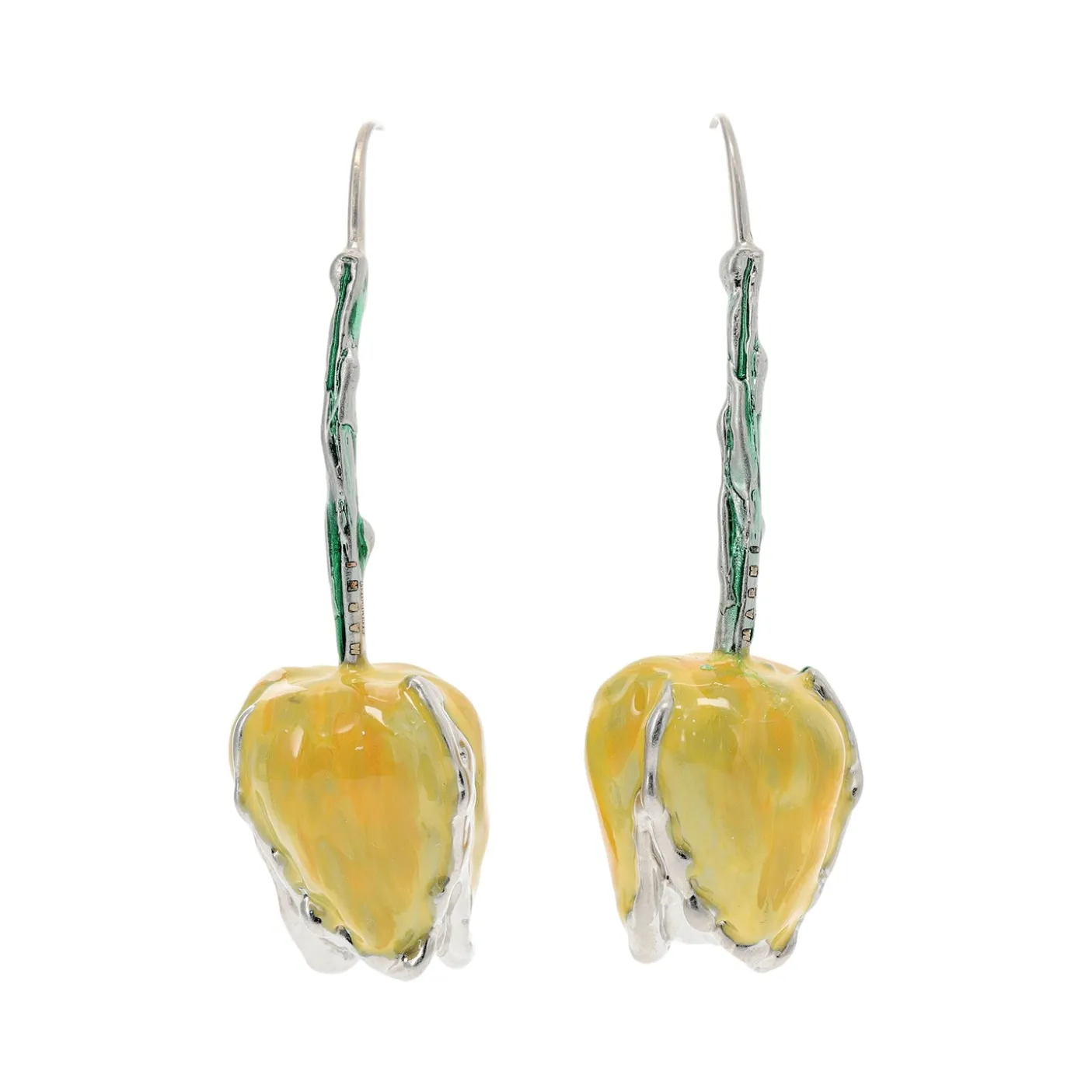 MARNI Enameled Tulip Earrings