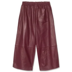 MARNI Leather Wide Leg Pants