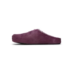 MARNI Long-Hair Calfskin Fussbett Sabot Mule