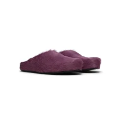 MARNI Long-Hair Calfskin Fussbett Sabot Mule