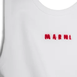 MARNI Mohair Embroidery Cotton Tank Top