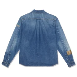MARNI Mohair Patch Denim Shirt
