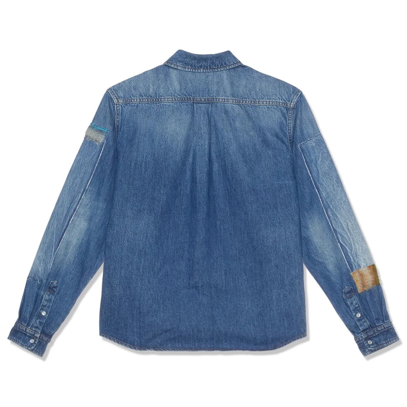 MARNI Mohair Patch Denim Shirt