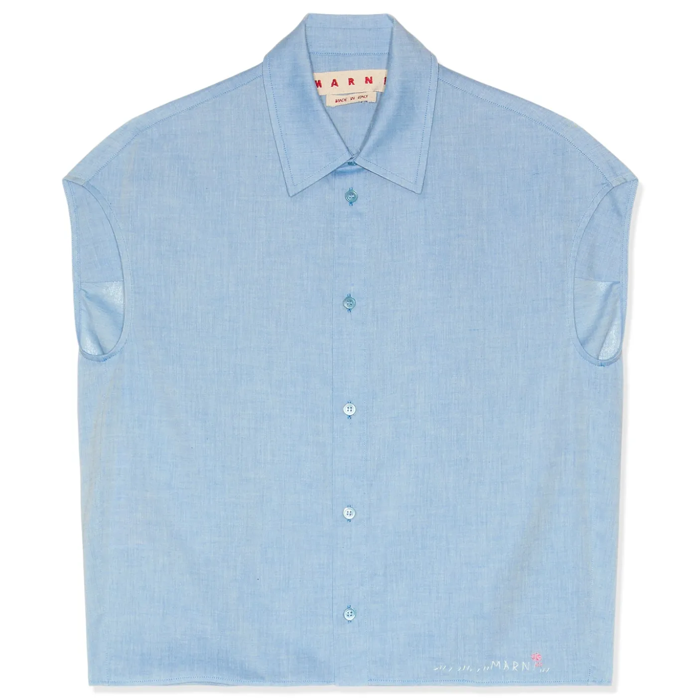 MARNI Poplin Sleeveless Shirt