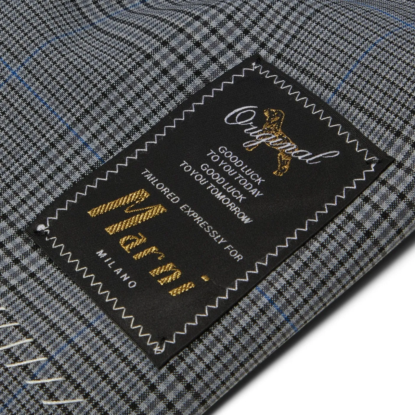 MARNI Prince of Wales Wool Check Cropped Jacket