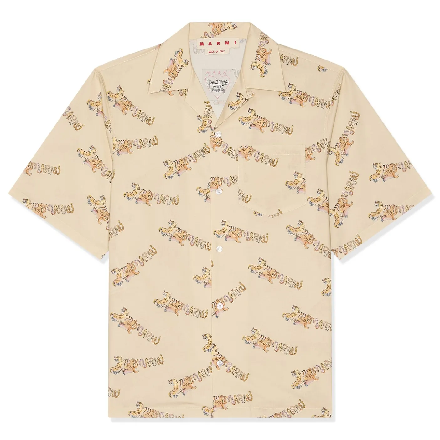 MARNI Printed Organic Poplin Bowling Shirt