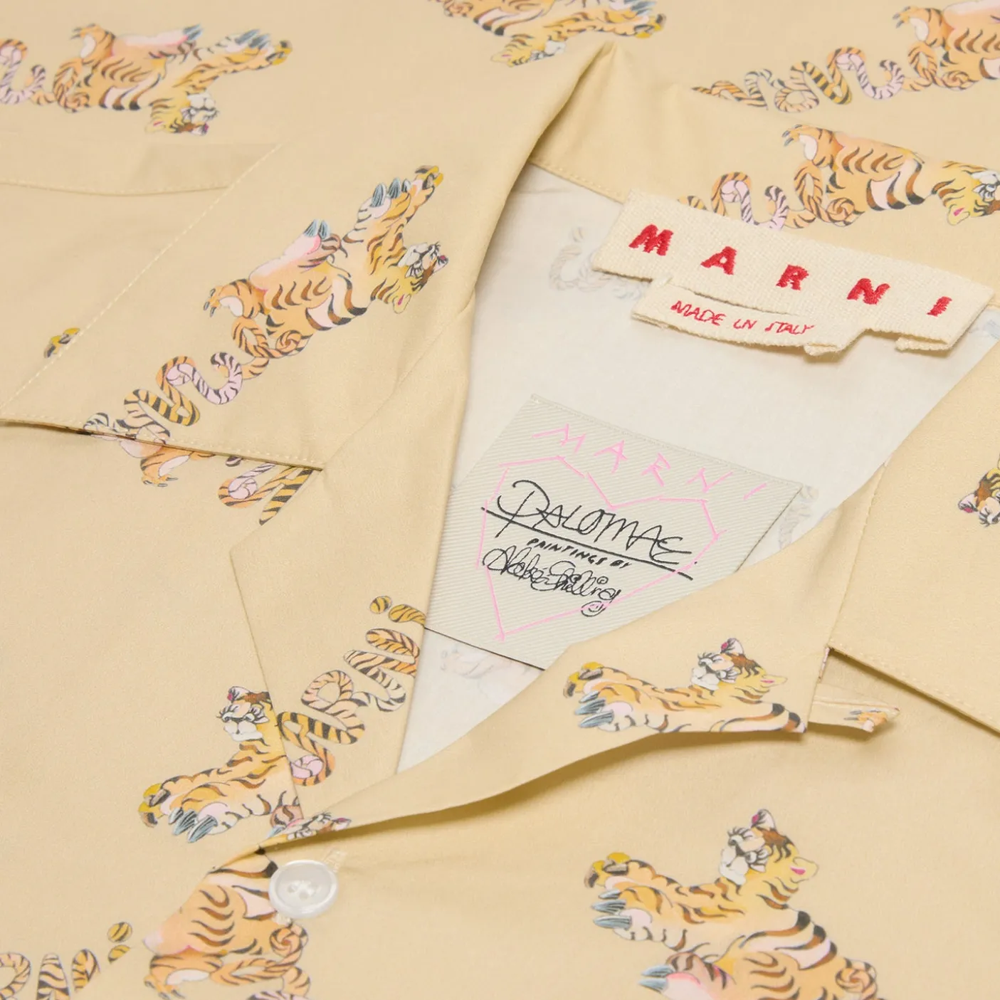 MARNI Printed Organic Poplin Bowling Shirt