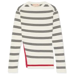 MARNI Seaside Stripe Knit Crew Neck Sweater