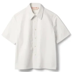 MARNI Short Sleeve Leather Shirt