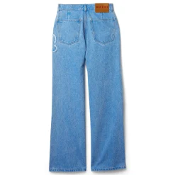 MARNI Wide Leg Jeans with Patch Detail