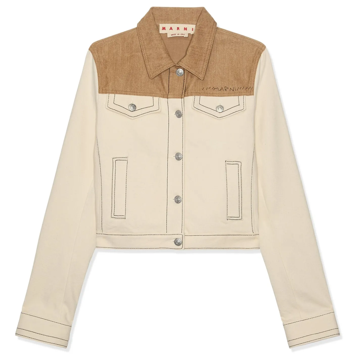 MARNI Womens Bio Denim Trucker Jacket