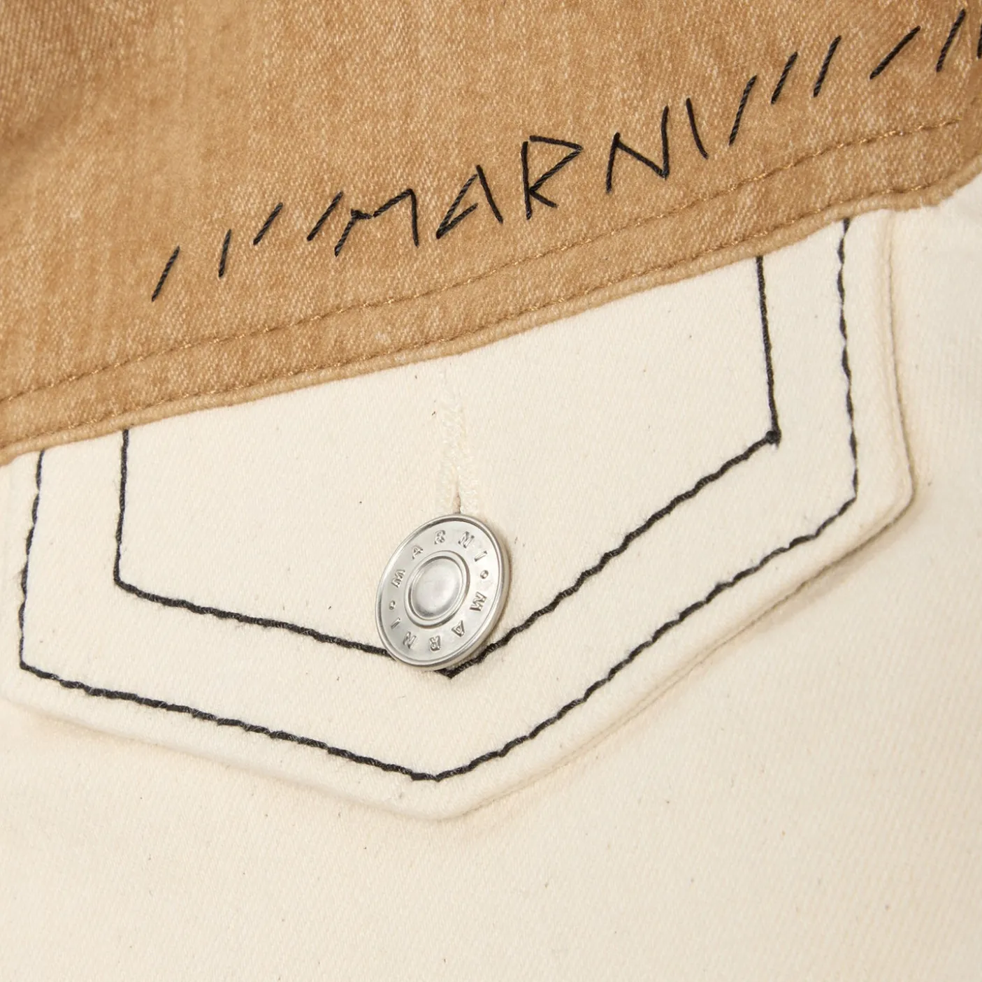 MARNI Womens Bio Denim Trucker Jacket