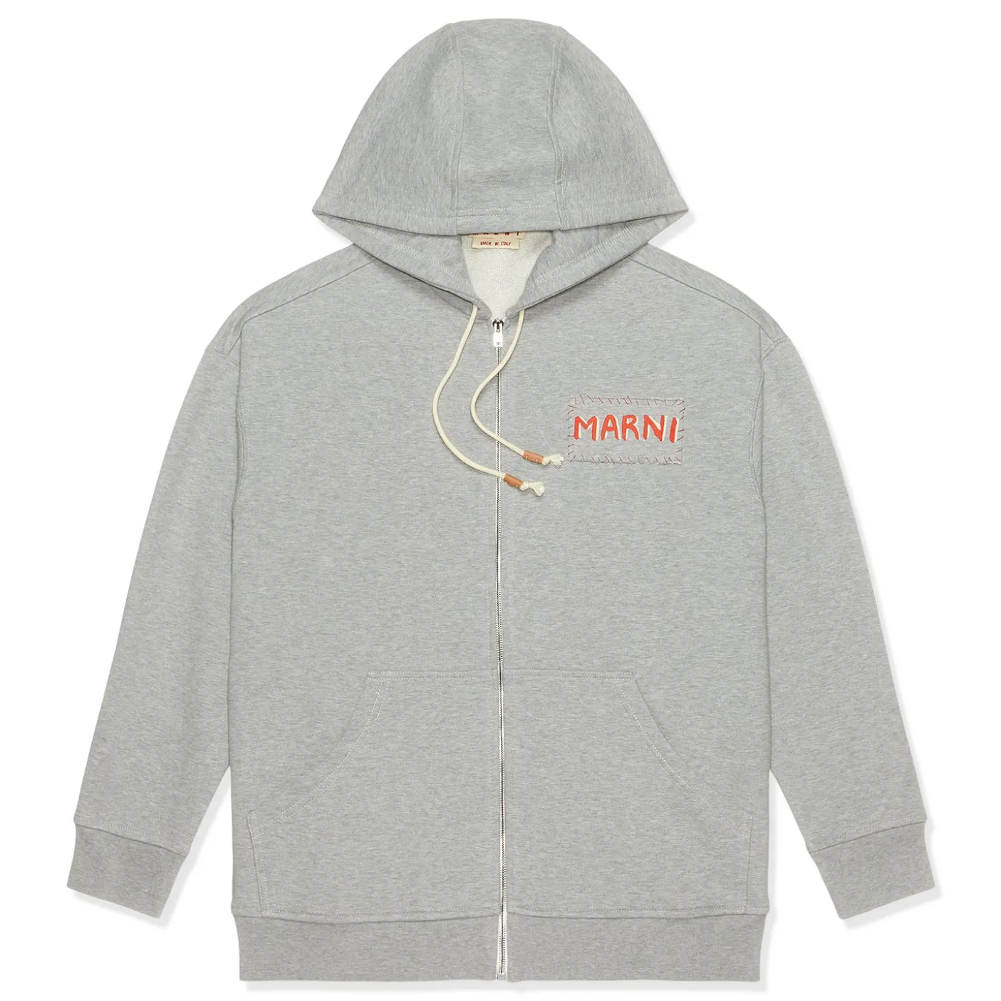 MARNI Womens Logo Zip Up Sweatshirt