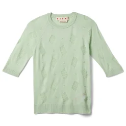 MARNI Wool-silk Knit Openwork Top
