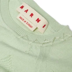 MARNI Wool-silk Knit Openwork Top