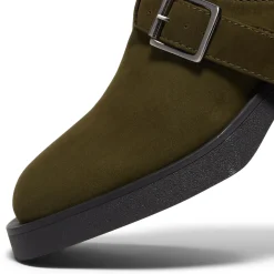Miista Aroa Kakhi Suede Mules