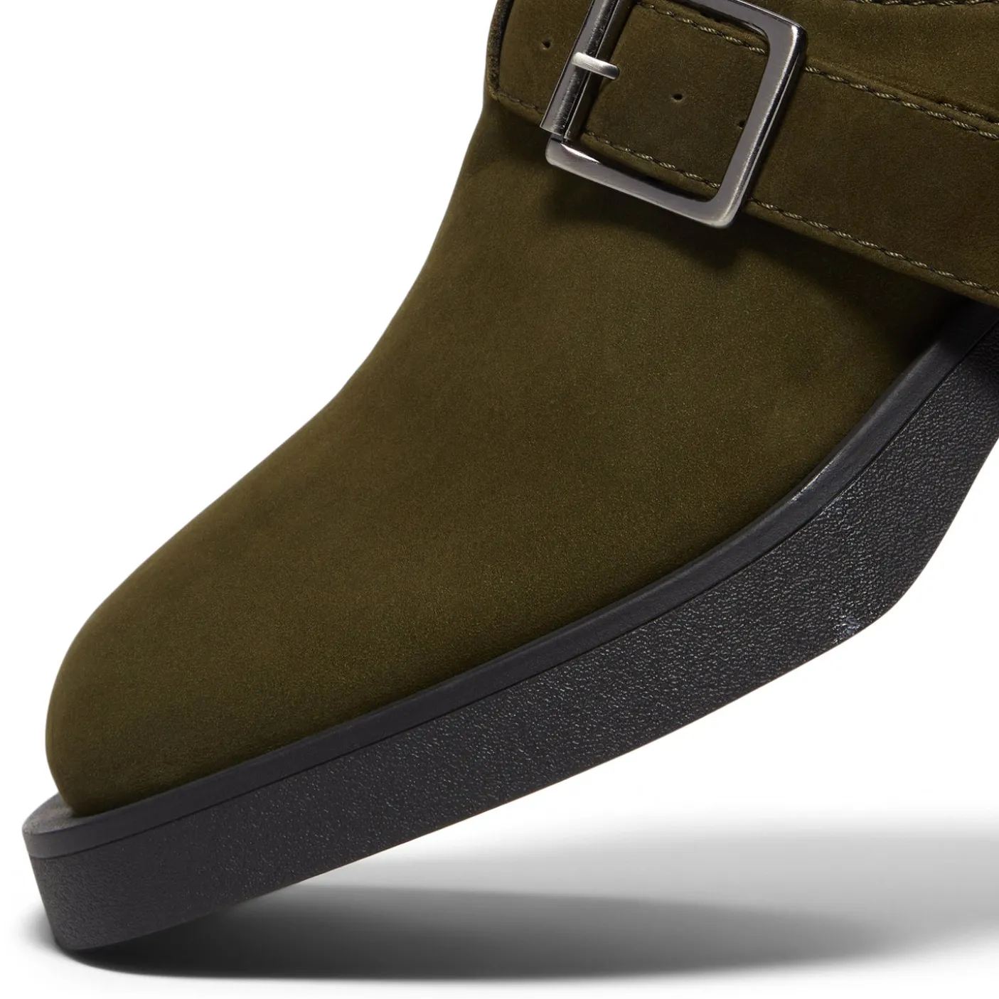 Miista Aroa Kakhi Suede Mules