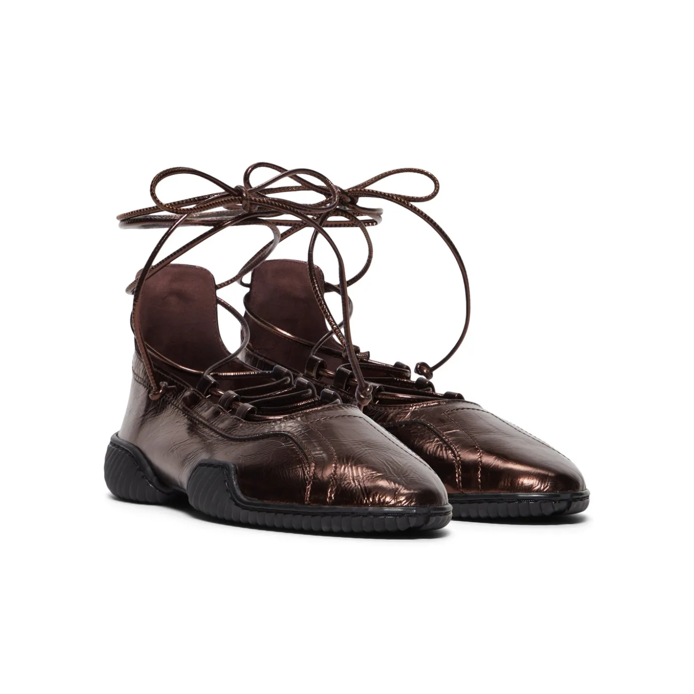 Miista Averie Metallic Brown Ballerinas