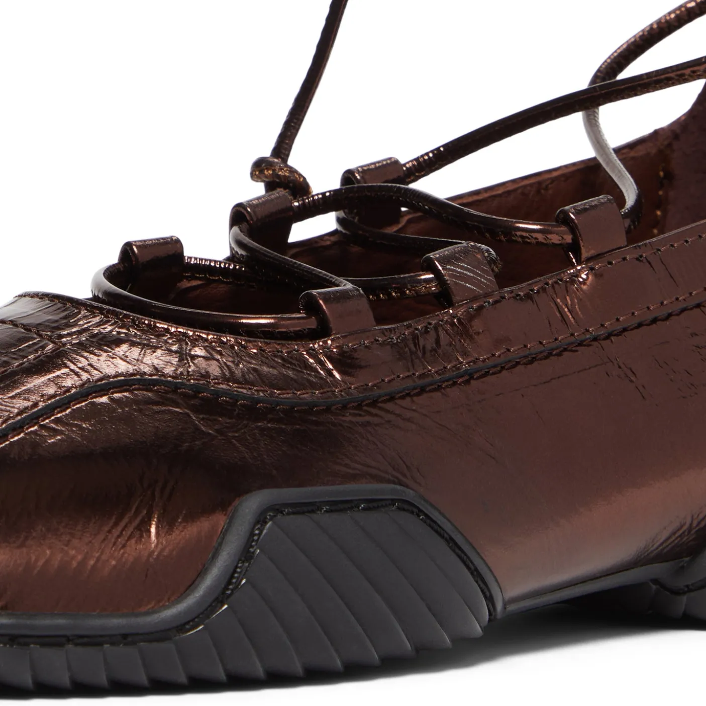 Miista Averie Metallic Brown Ballerinas