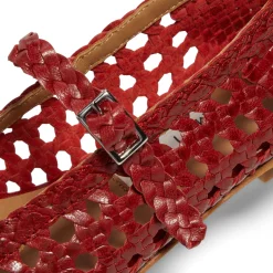 Miista Yeida Dark Red Baillerinas