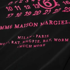 MM6 Maison Margiela Logo Print Midi Dress