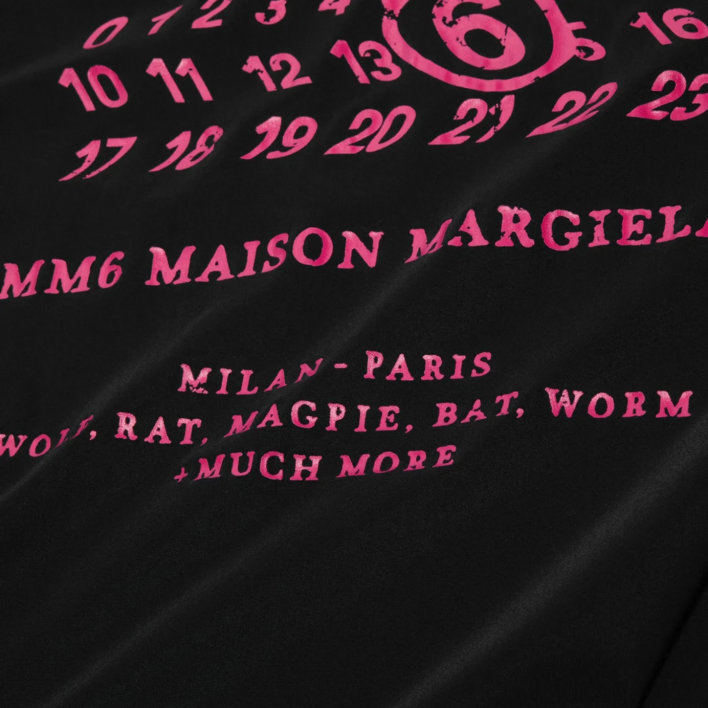 MM6 Maison Margiela Logo Print Midi Dress