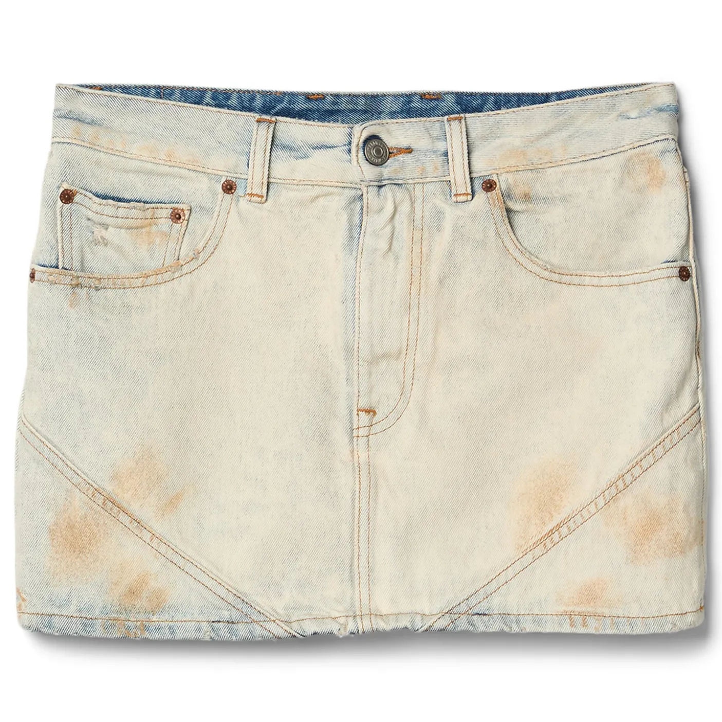 MM6 Maison Margiela Womens Denim Mini Skirt