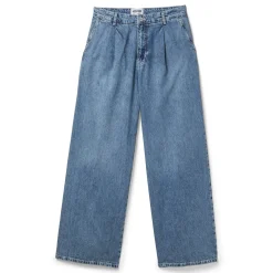 Moschino Jeans Light Denim Pleated Jeans