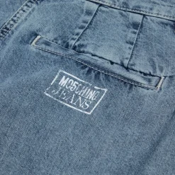 Moschino Jeans Light Denim Pleated Jeans