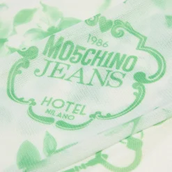 Moschino Jeans Longsleeve Printed Tulle Dress
