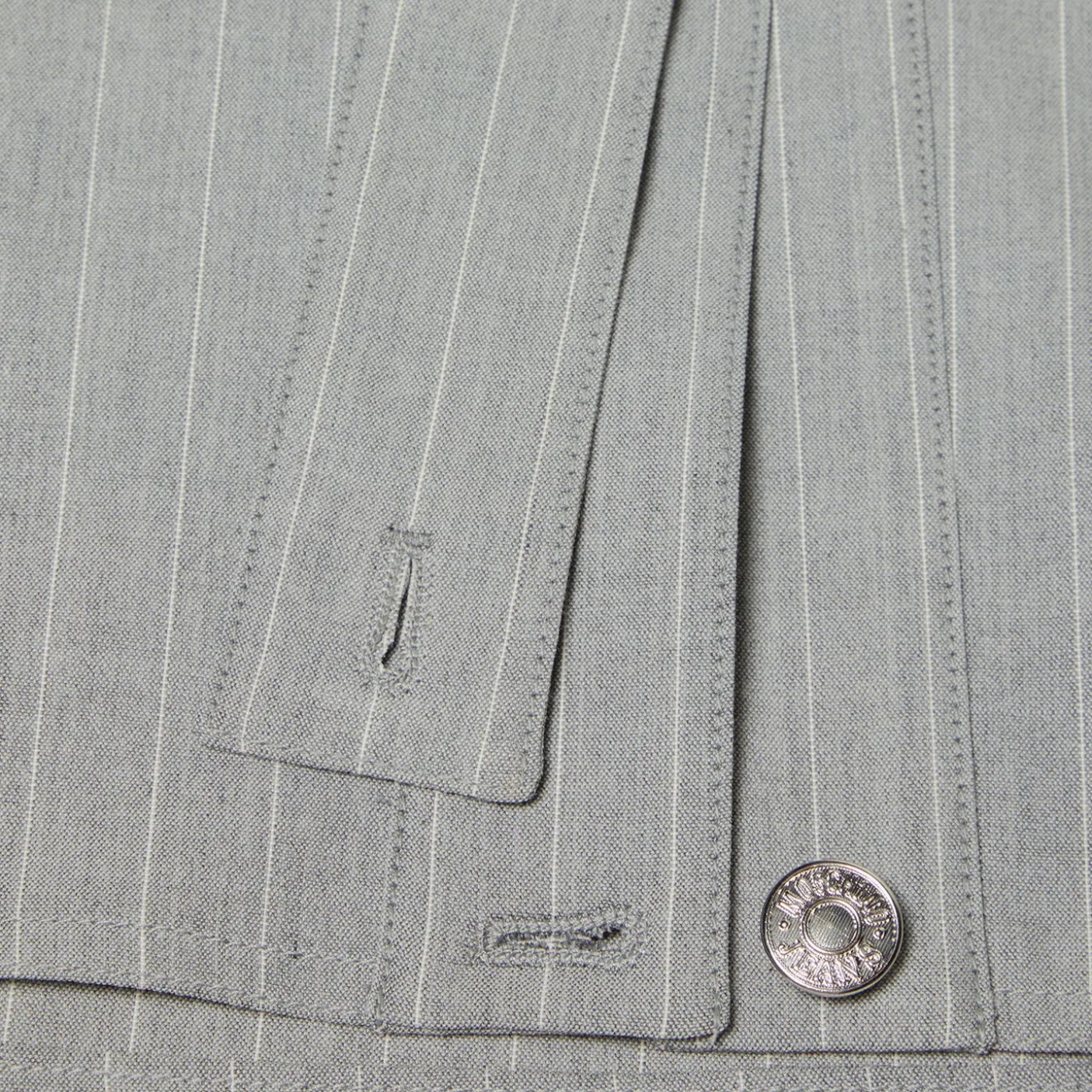 Moschino Jeans Pinstripe Mini Skirt