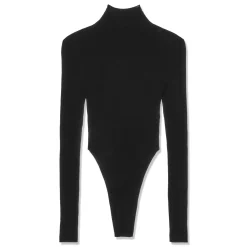 Moschino Jeans Stretch Viscose Bodysuit with Pearls