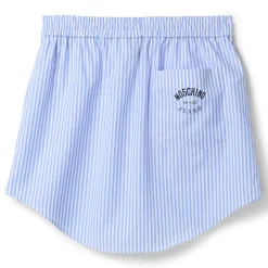 Moschino Jeans Striped Cotton Skirt