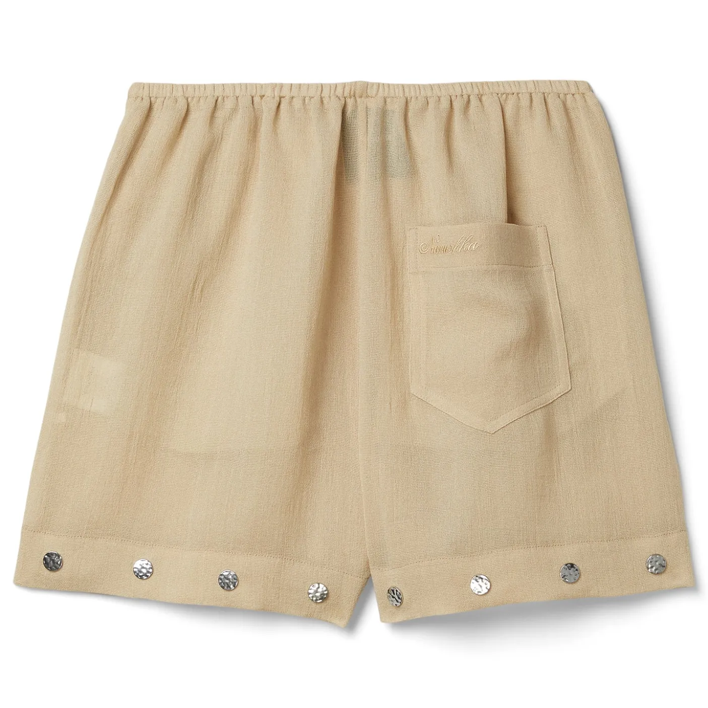 Nanushka Dylla Studded Gauze Shorts