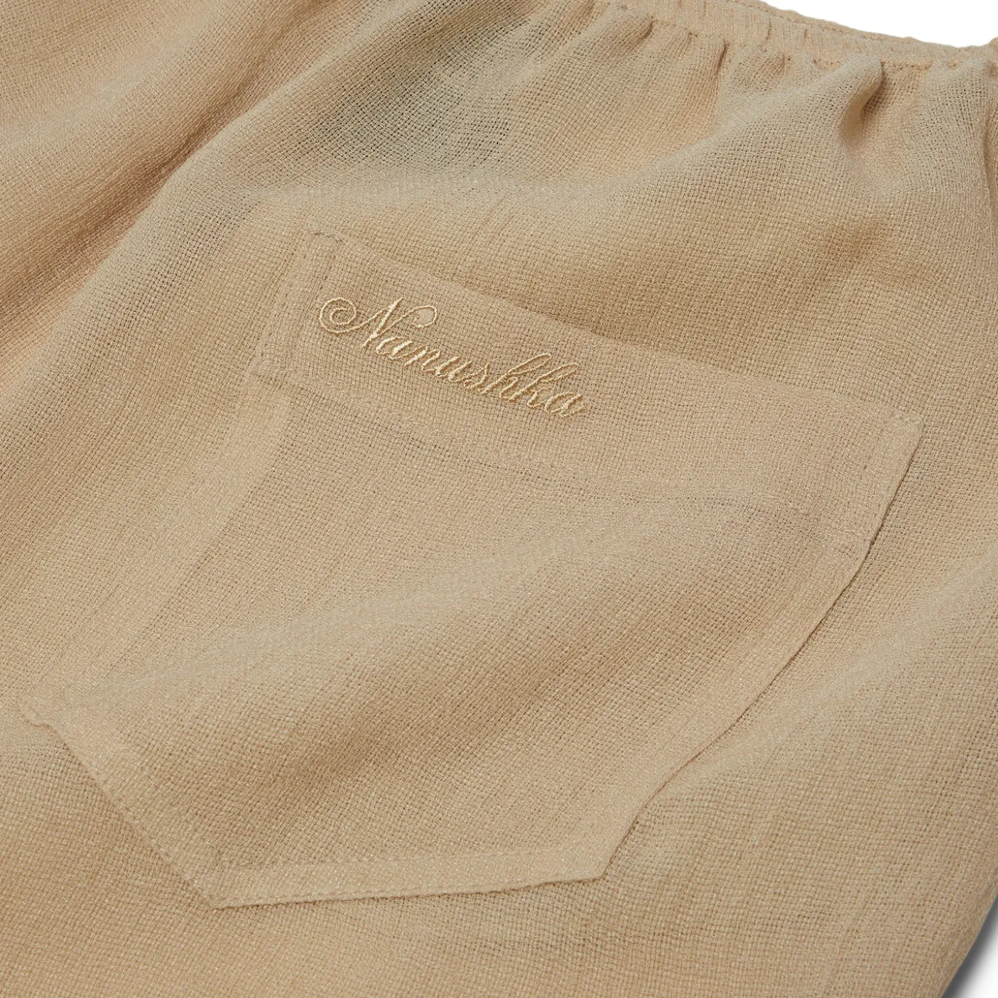 Nanushka Dylla Studded Gauze Shorts