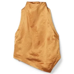 Nanushka Inara Crinkled Satin Top