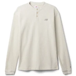 New Balance Numeric Waffle Knit Long Sleeve Henley