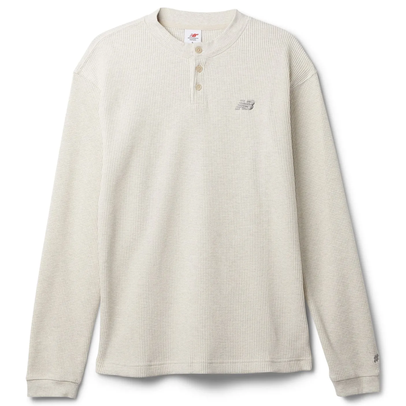 New Balance Numeric Waffle Knit Long Sleeve Henley