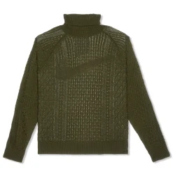 Nike Life Cable Knit Turtleneck Sweater
